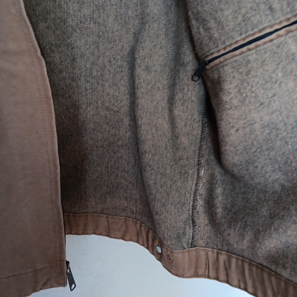 Carhartt Detroit Jacket Women's Size L Camel Tan Blanket Lined - Picture 11 of 16